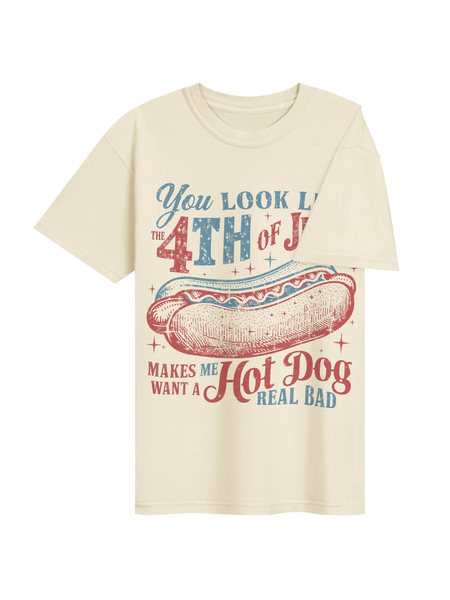 Hot Dog 4th of July Graphic Tee product image (11)