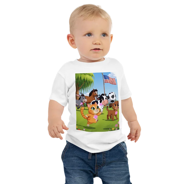 Farm Animal Soccer Baby Tee product image (1)