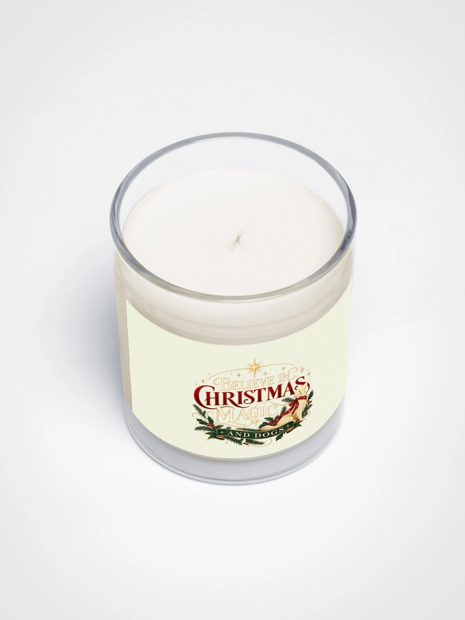 Believe in Christmas Magic & Dogs Candle | Christmas Dog Lover Gift product image (3)