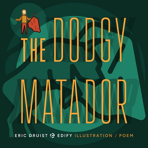 THE DODGY MATADOR - POEM

Silk flashed in my eye as I sped on by,
Try as I might to catch him.
Flashy and bright, 
to the lef...