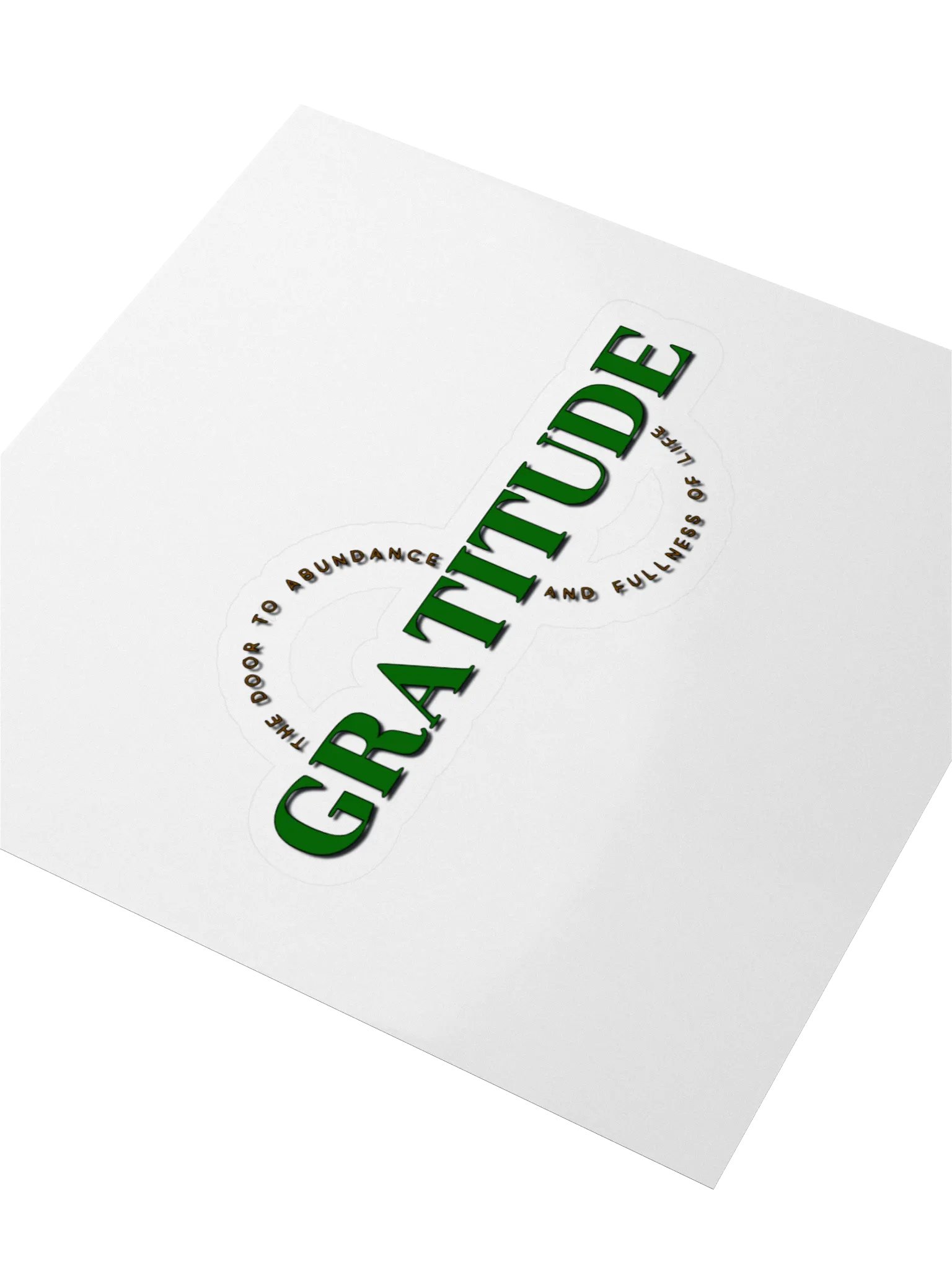 Abundance of Gratitude Kiss Cut Stickers product image (3)