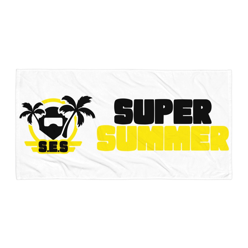 S.E.S Super Summer 26 - Yellow Logo Beach Towel product image (1)