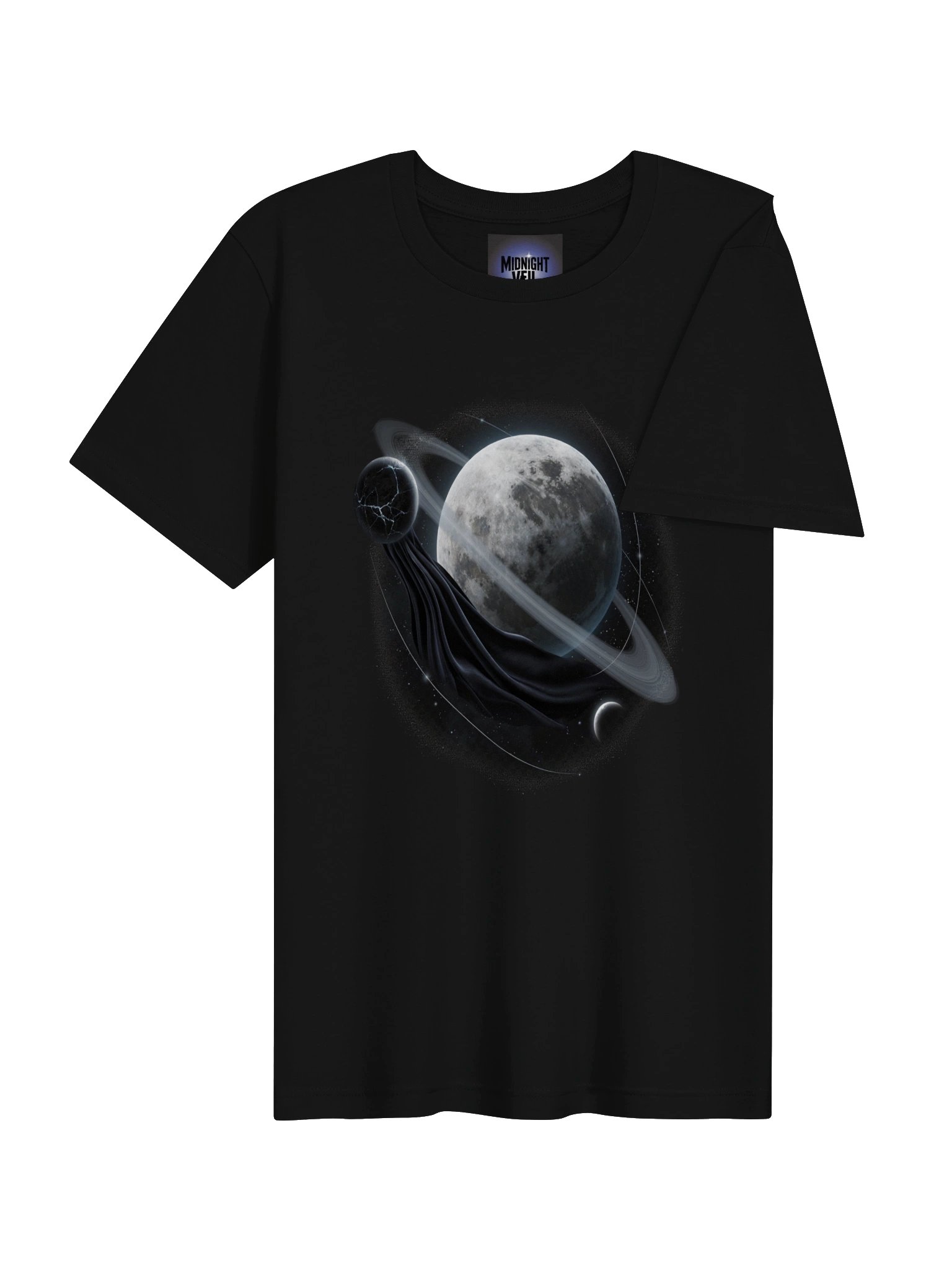 Midnight Veil — Veiled Ringed Moon Tee product image (4)