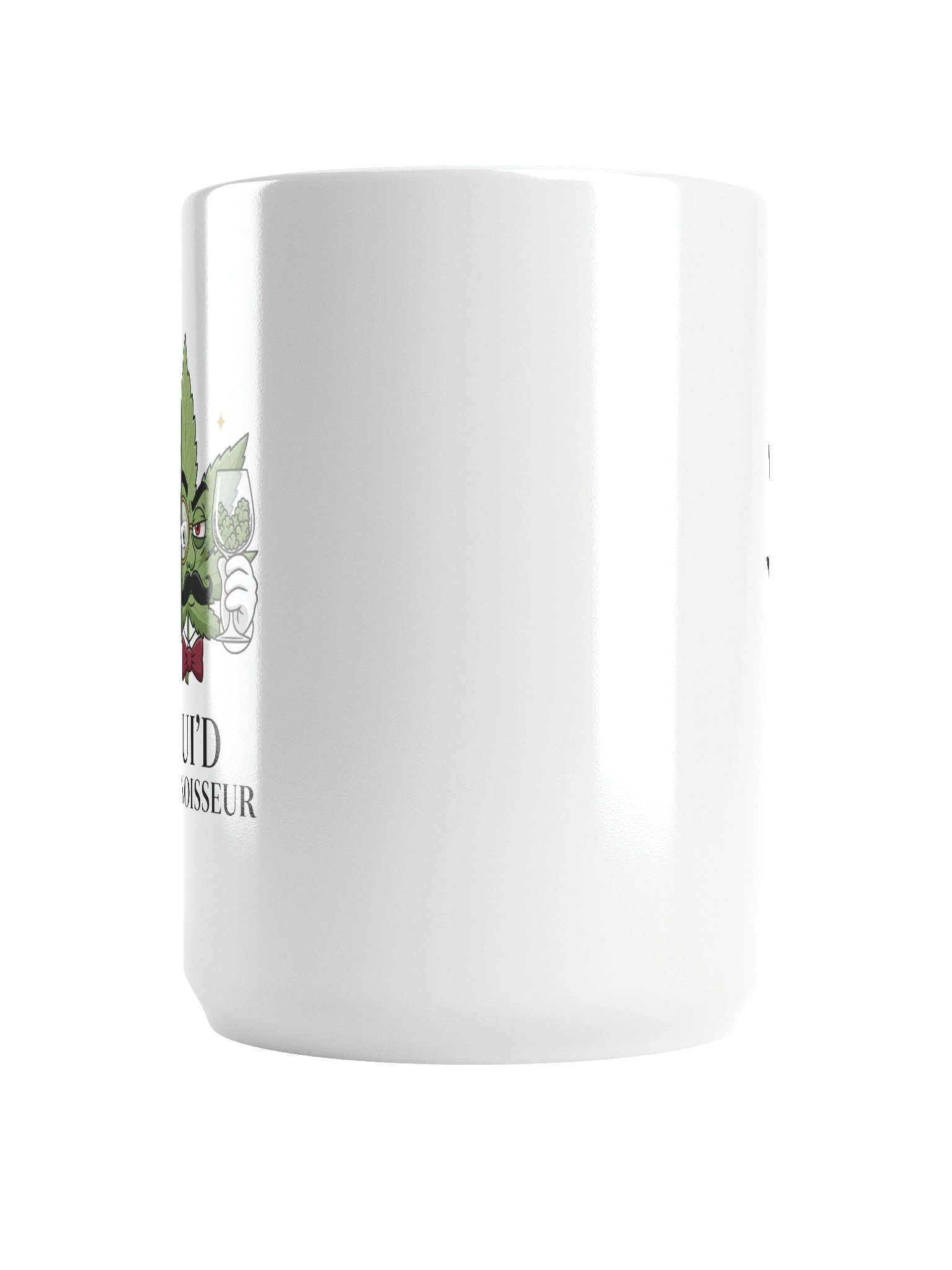 Oui'd Connoisseur Coffee Mug | Funny Wine Weed Mug | 15oz Sophisticated Stoner Gift product image (6)