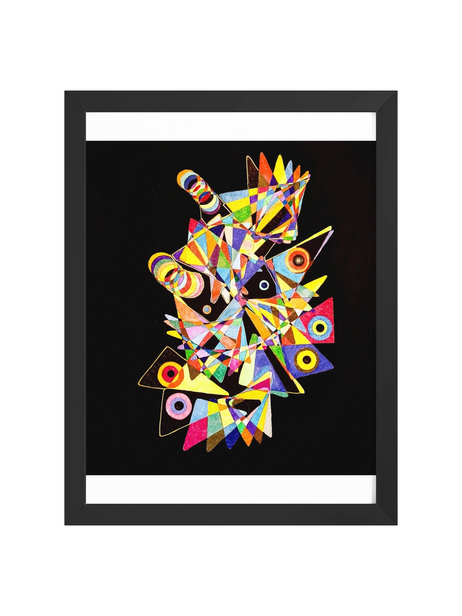 Astral Fauna Kaleidoscope Entity 2026 — Fine Art Print with Frame product image (1)
