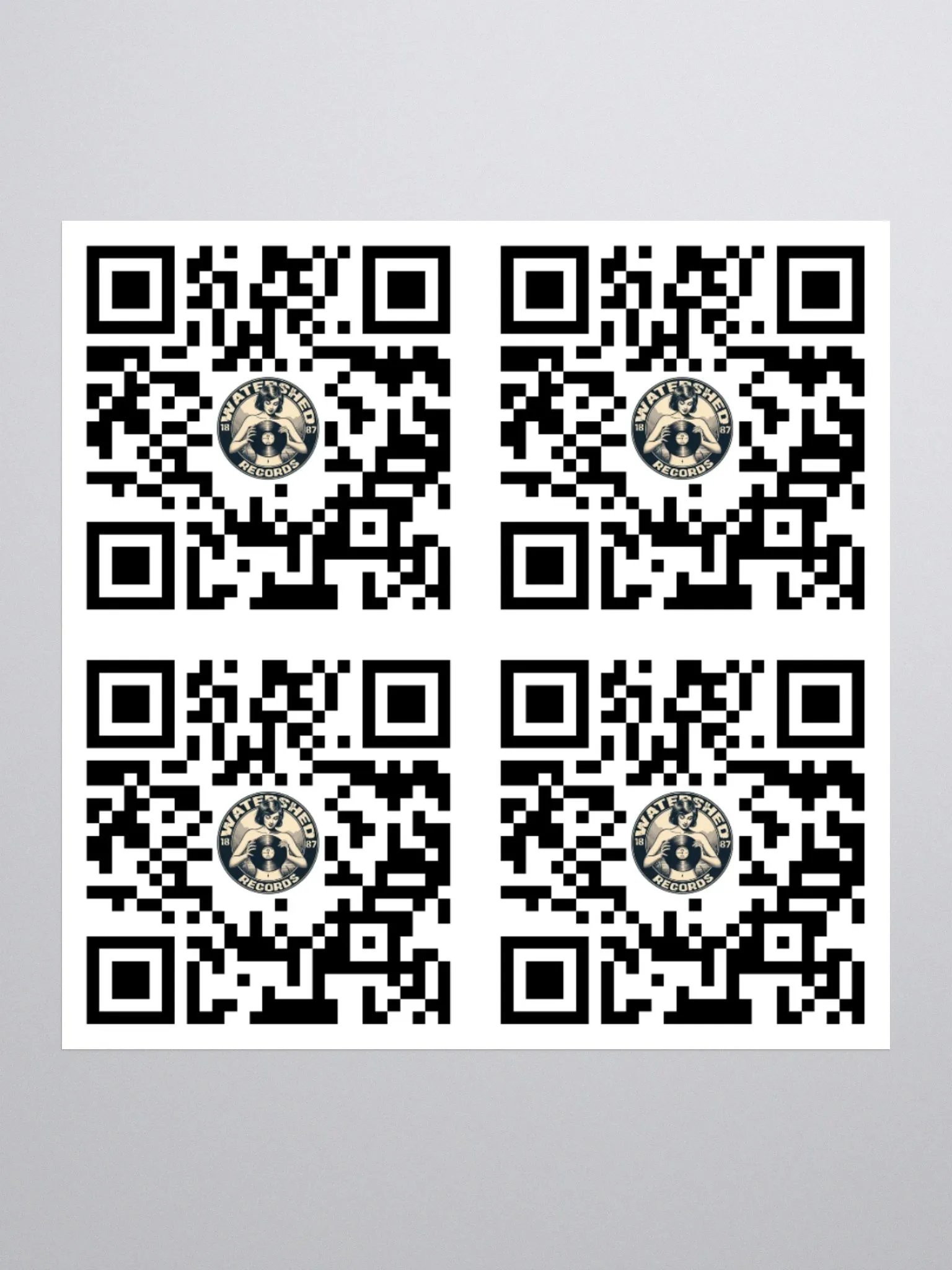Watershed Records QR Code Stickers product image (4)
