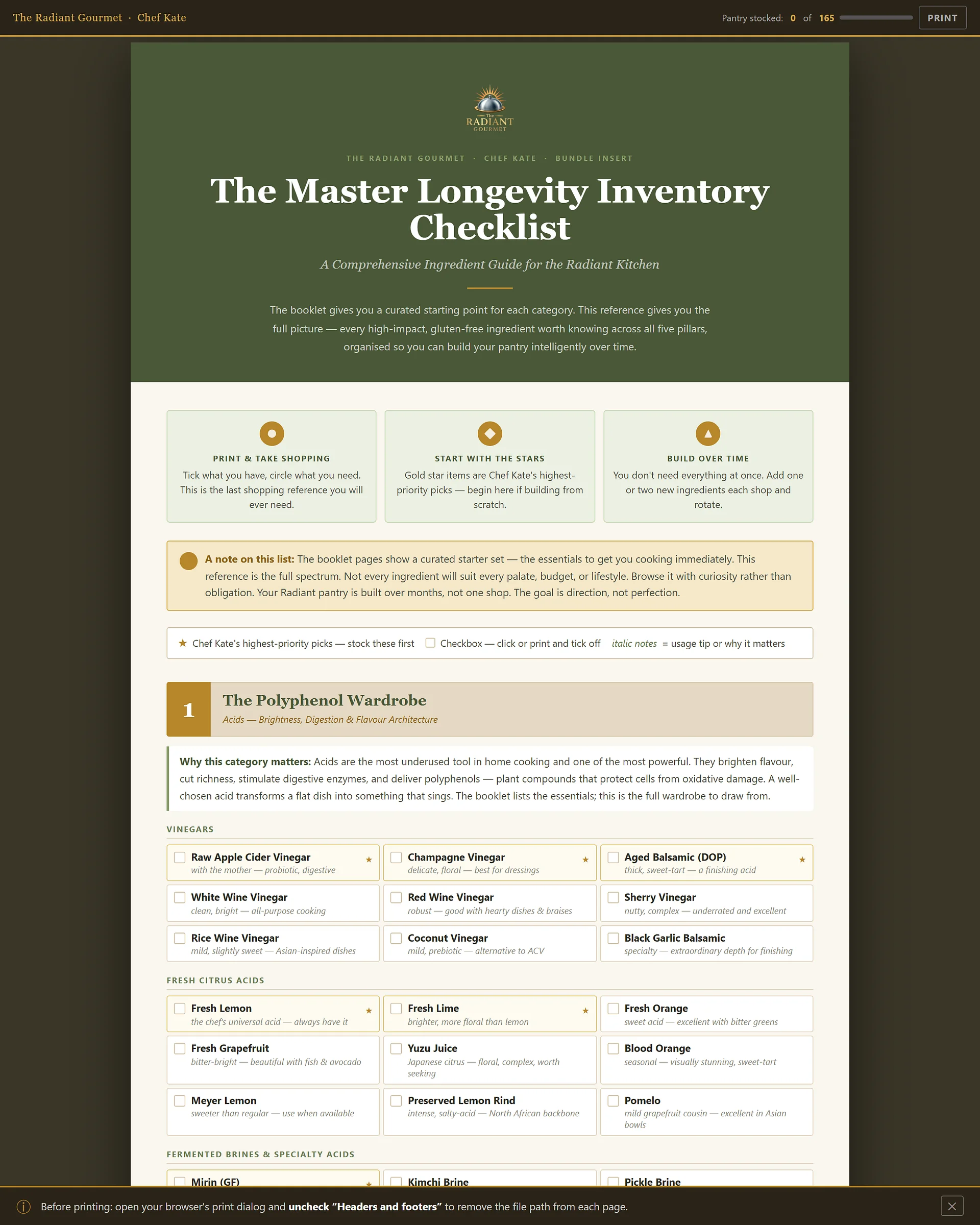 The Master Longevity Checklist product image (2)