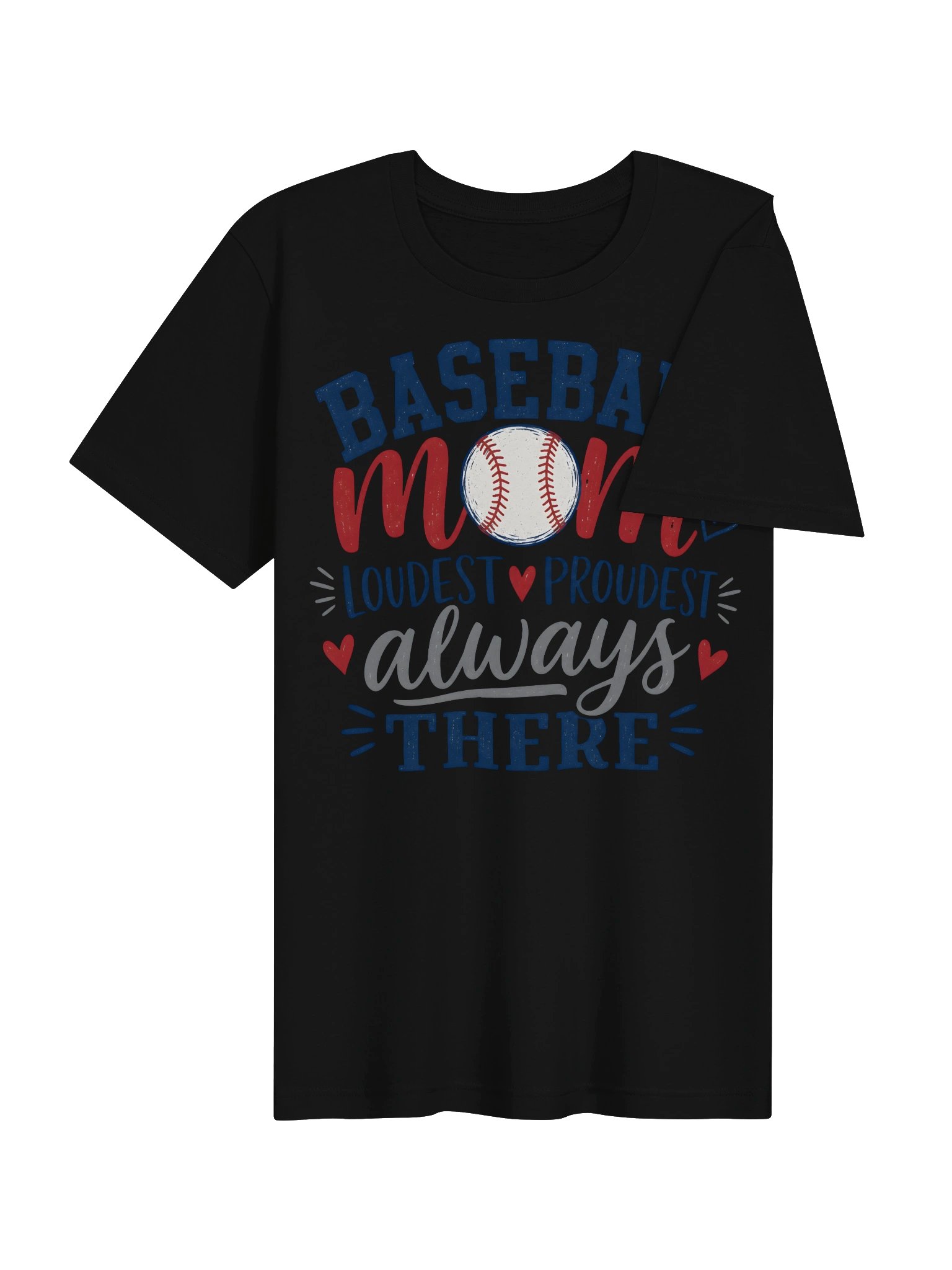 Baseball Mom Heart Tee - Adult product image (11)