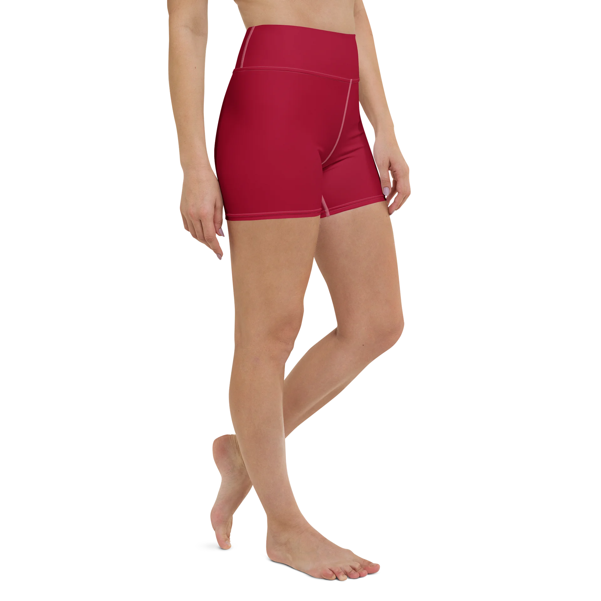 His House Womens Yoga Shorts - Red product image (3)