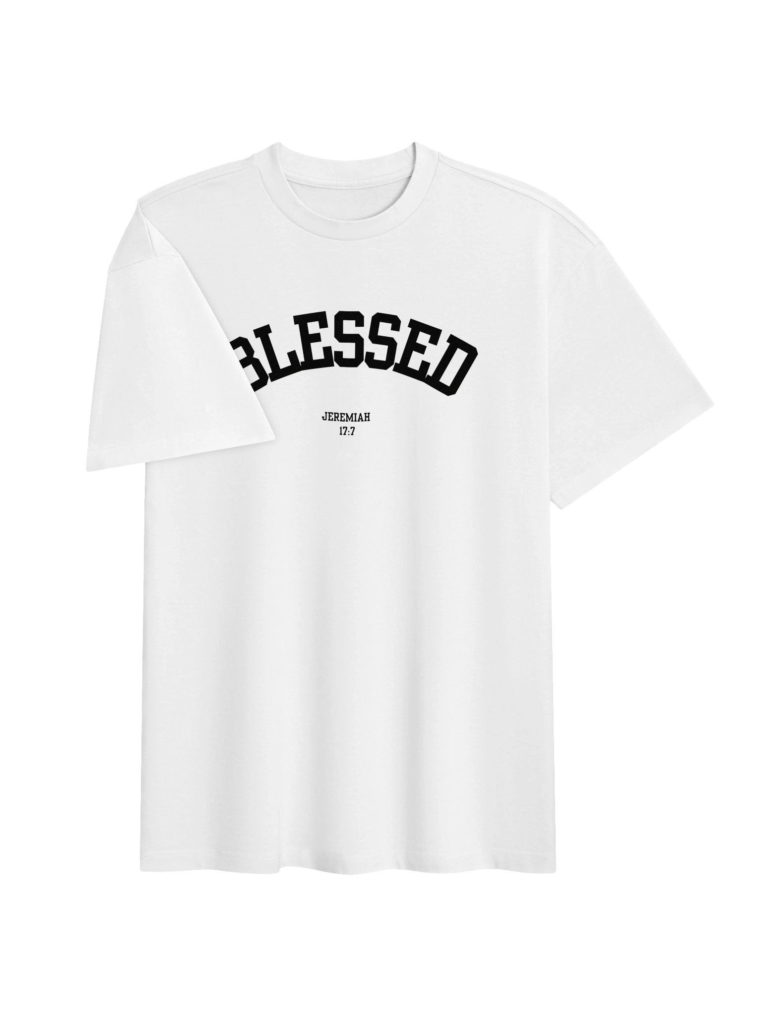 Blessed Boxy Tee (White) product image (3)
