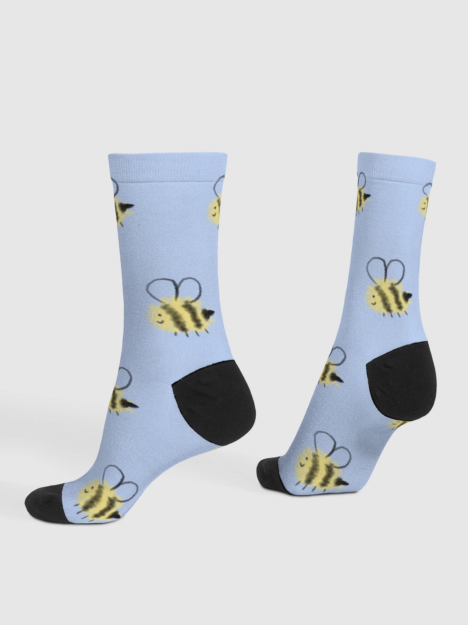 Fluffy Bees Crew Socks product image (4)