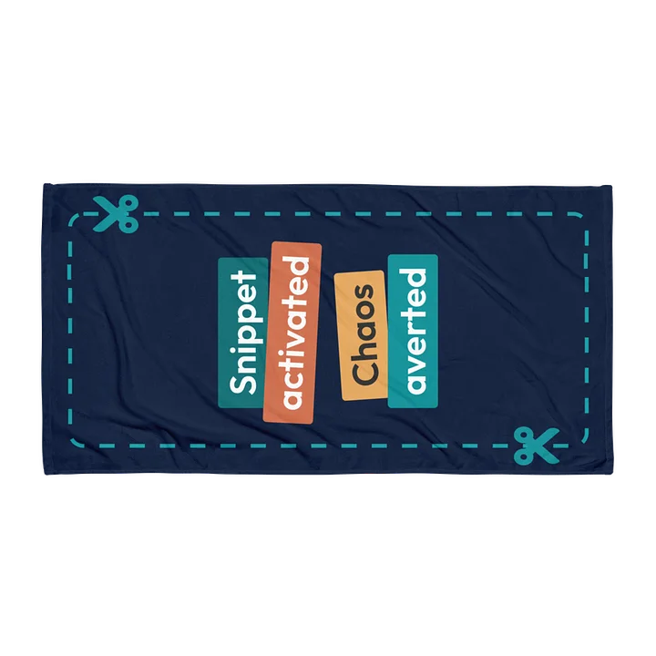 Copy of Snippet Activated Blue Beach Towel product image (1)