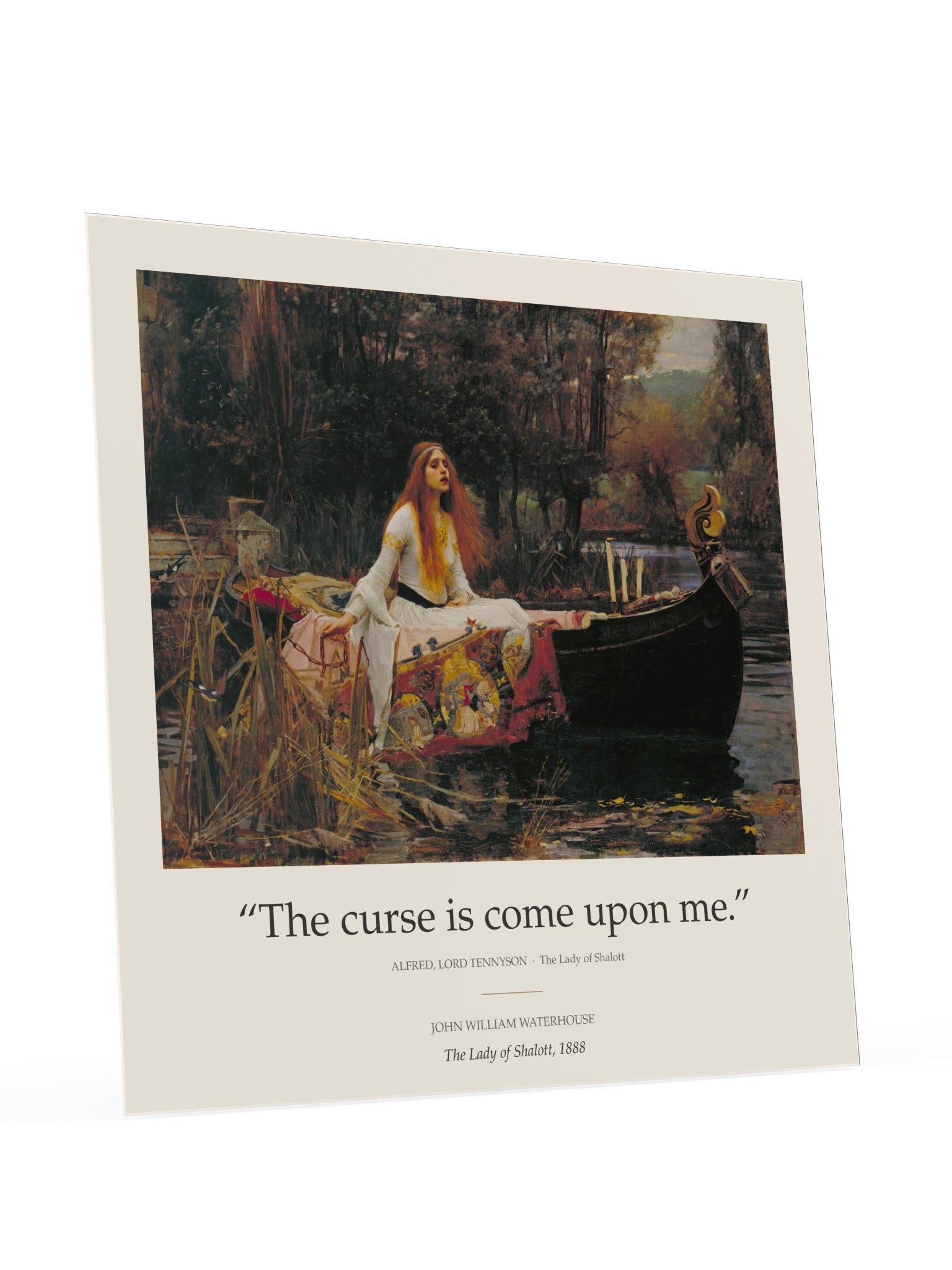 John William Waterhouse – The Lady of Shalott | The Curse Is Come Upon Me Poster product image (5)