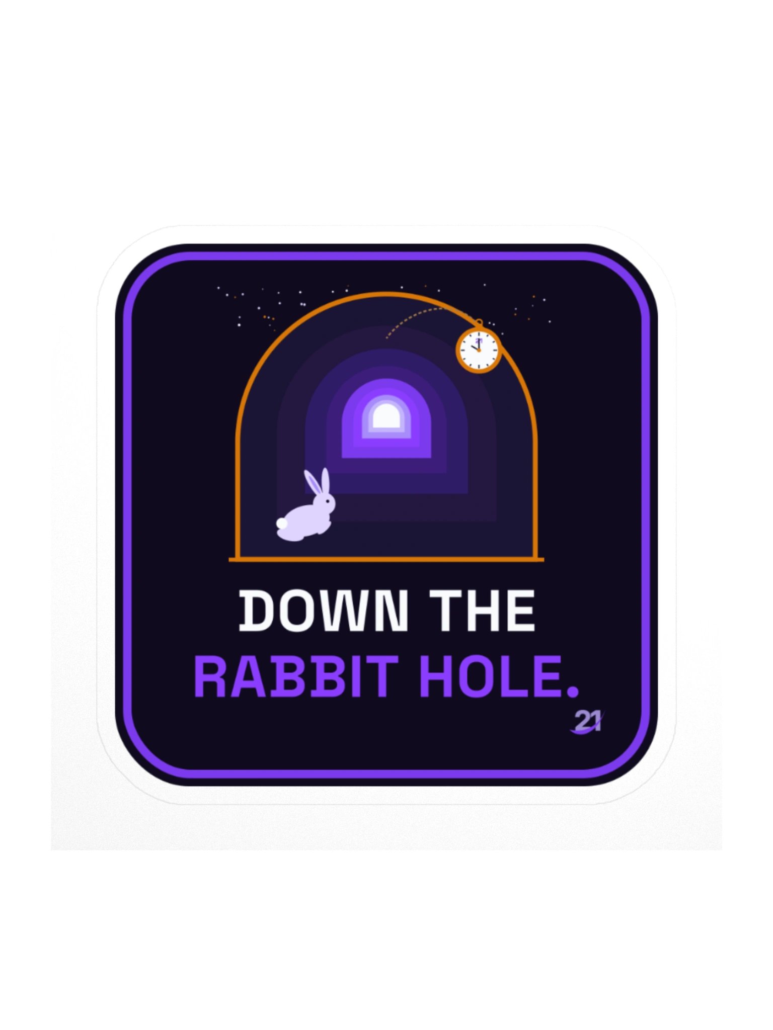 Went Down the Rabbit Hole, Came Back Remembering Sticker product image (1)
