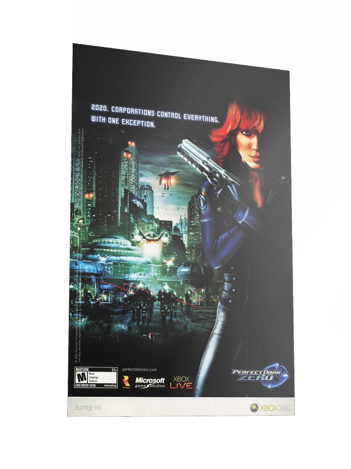 Perfect Dark: Zero (Xbox 360) - Promotional Poster/Flyer product image (2)