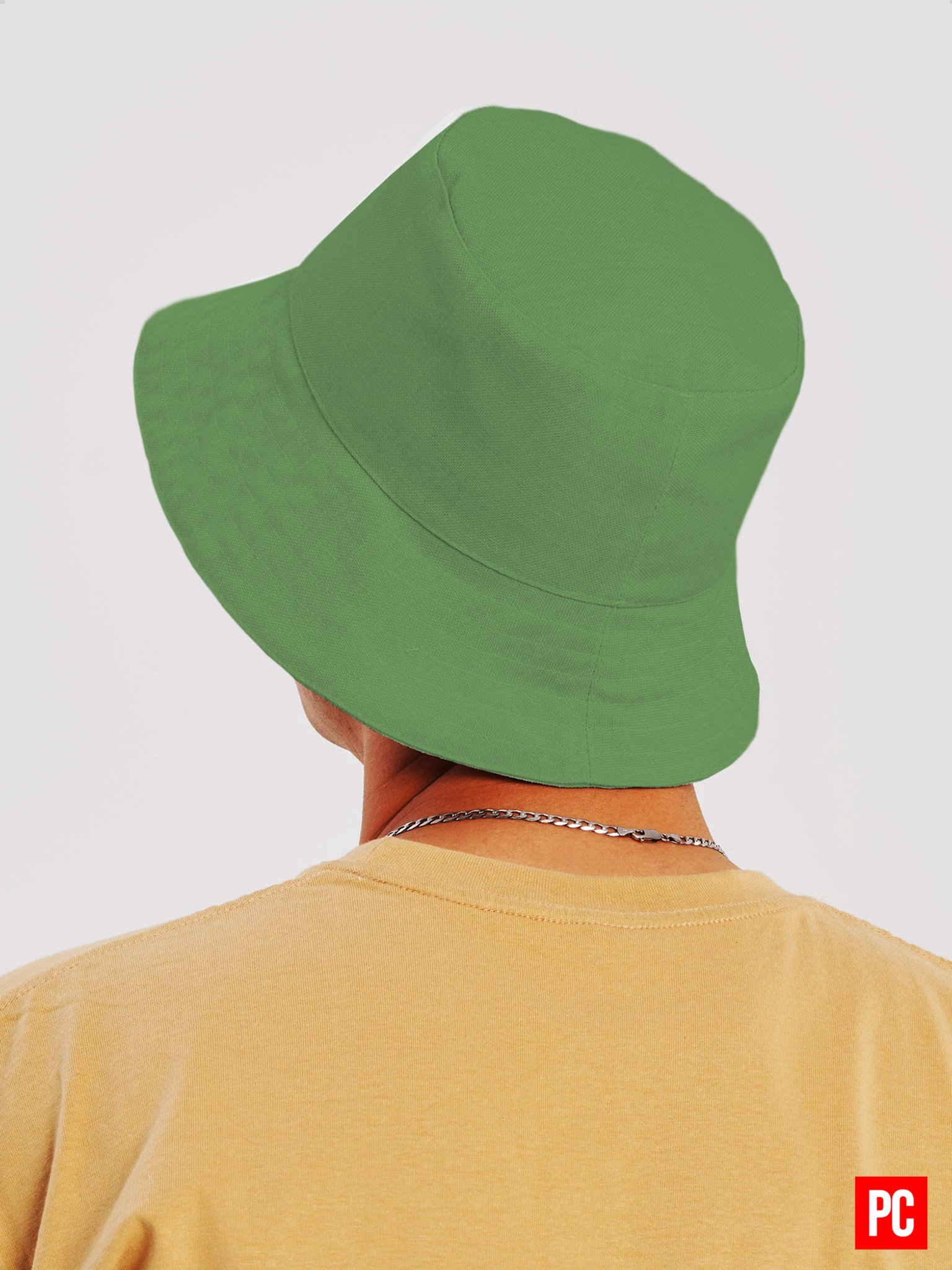 Plain Color Leaf Green Bucket Hat product image (3)