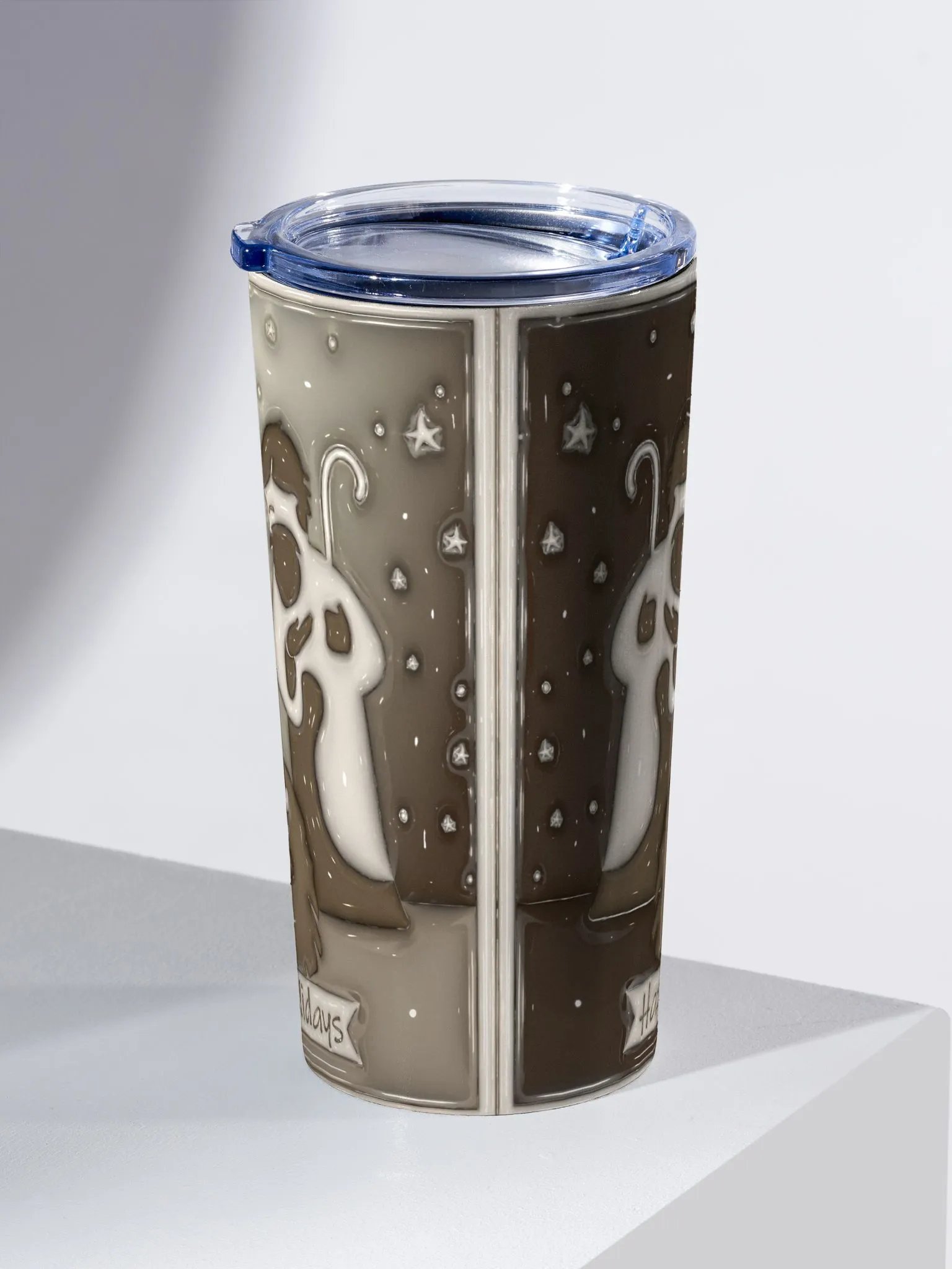 Happy Holidays Christmas Stainless Steel Tumbler product image (5)