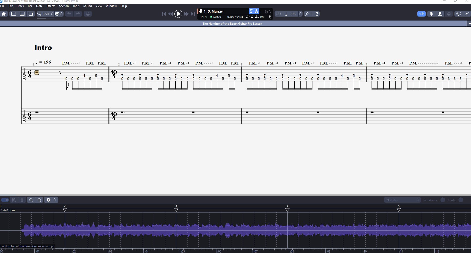 The Number of the Beast PDF TAB + Backing Track MP3 product image (3)