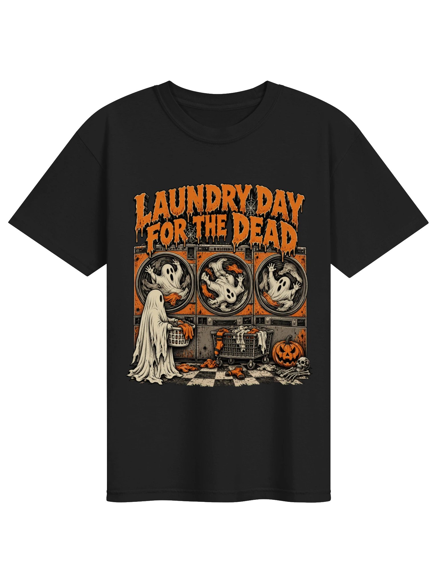 Laundry Day for the Dead — Funny Halloween Ghost T-Shirt product image (1)