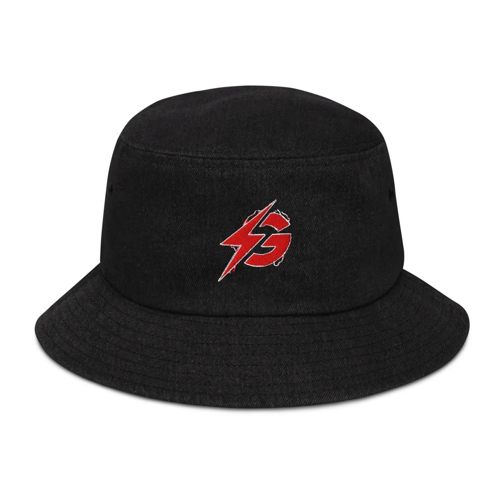 Red Denim Bucket Hat product image (1)