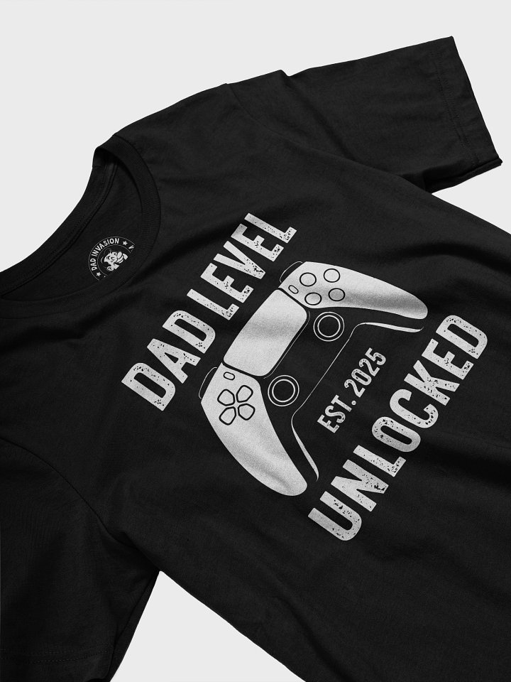 Dad Level Unlocked EST. 2025 5 Console T-Shirt product image (2)