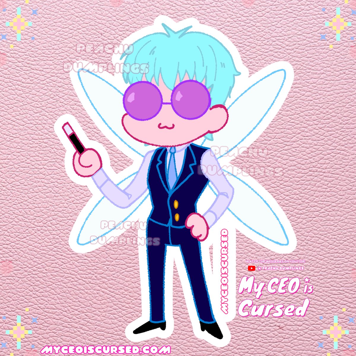 Office Fairy - Glossy Sticker 💜 product image (1)