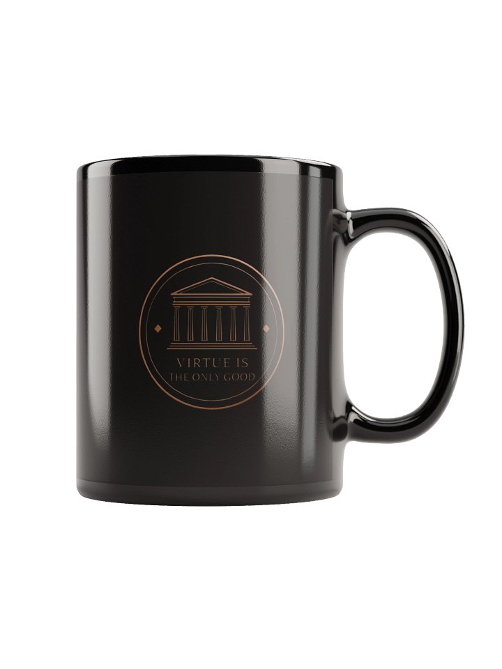 Virtue Stoicism Black Mug product image (1)