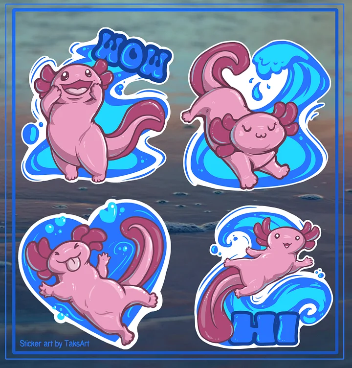 Axolotl - Downloadable Stickers product image (1)