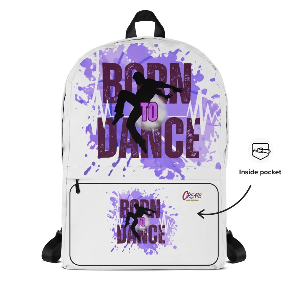 Born to Dance His Silhouette Full Print Backpack product image (12)