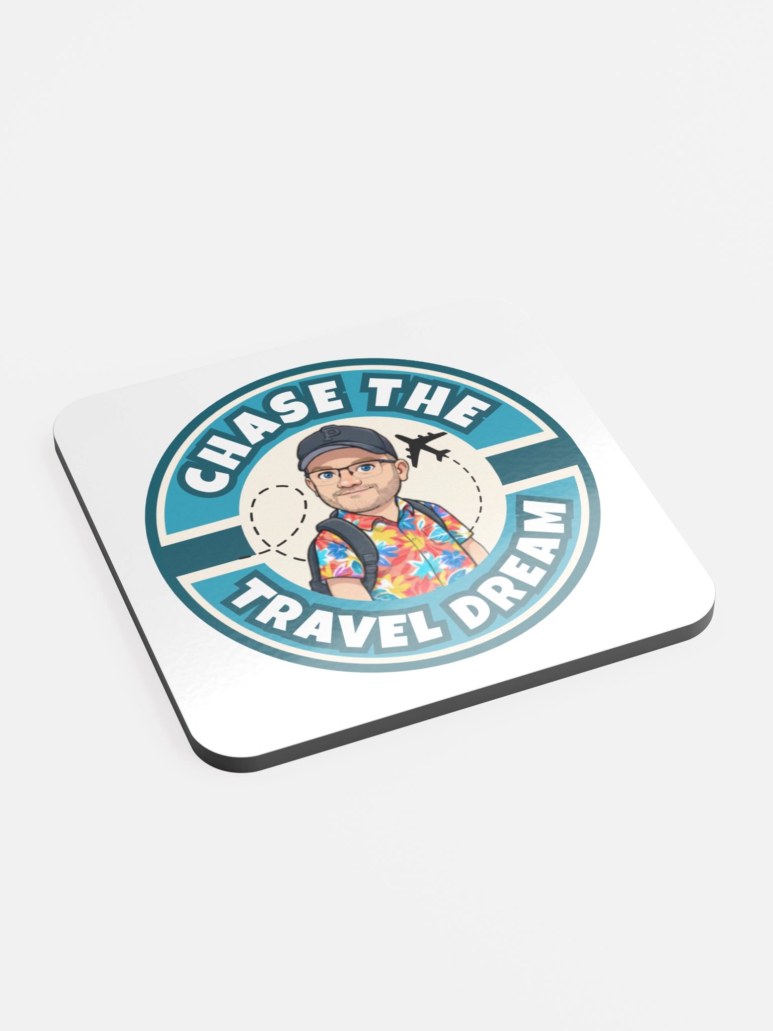 Chase the Travel Dream Glossed Cork Coaster Set product image (2)