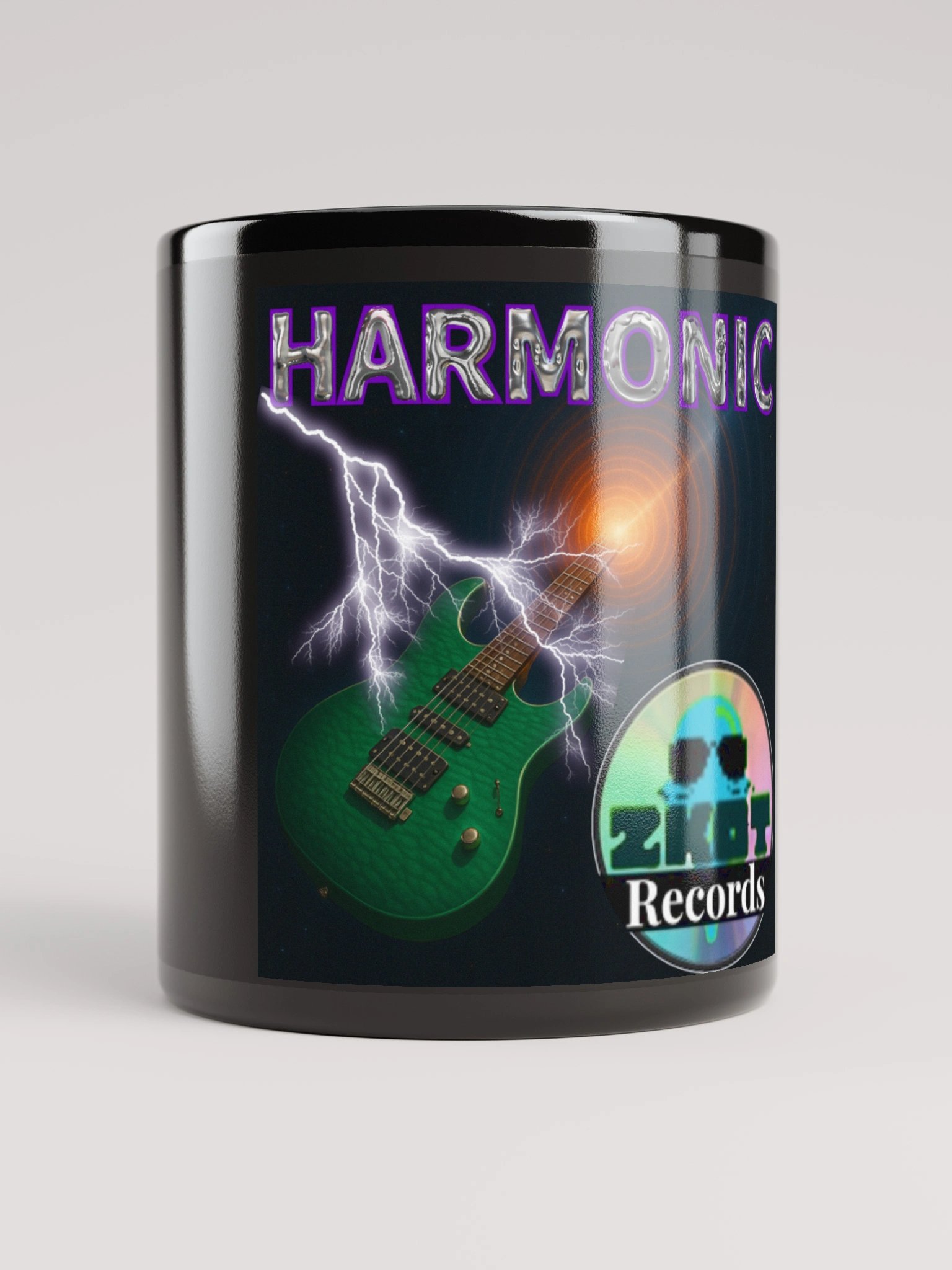 Black Harmonic Album Cover Mug - Show Your Support - Drinkware product image (5)