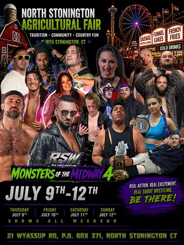 Connecticut friends and family! I’ll be coming home this week for a VERY short time. I’ll be wrestling here July 10th. Show i...