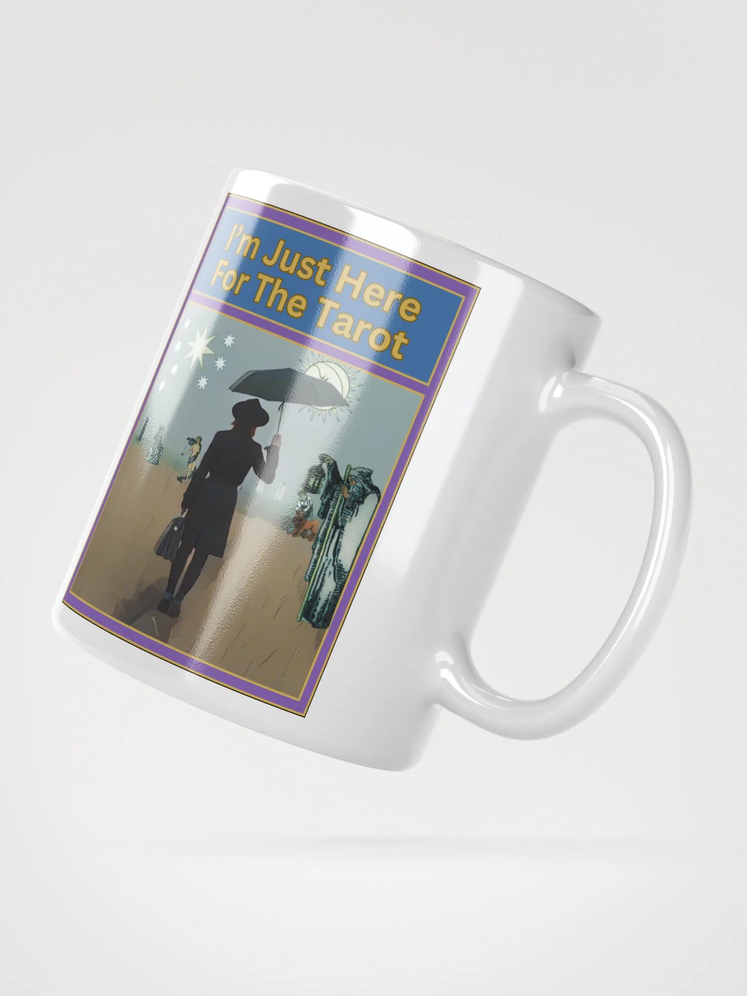 I'm Just Here For The Tarot Mug, Tarot Card Vibes Mug, Tarot Card Mug product image (2)