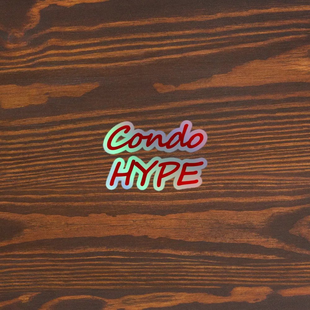 Holographic CondoHype Sticker product image (3)
