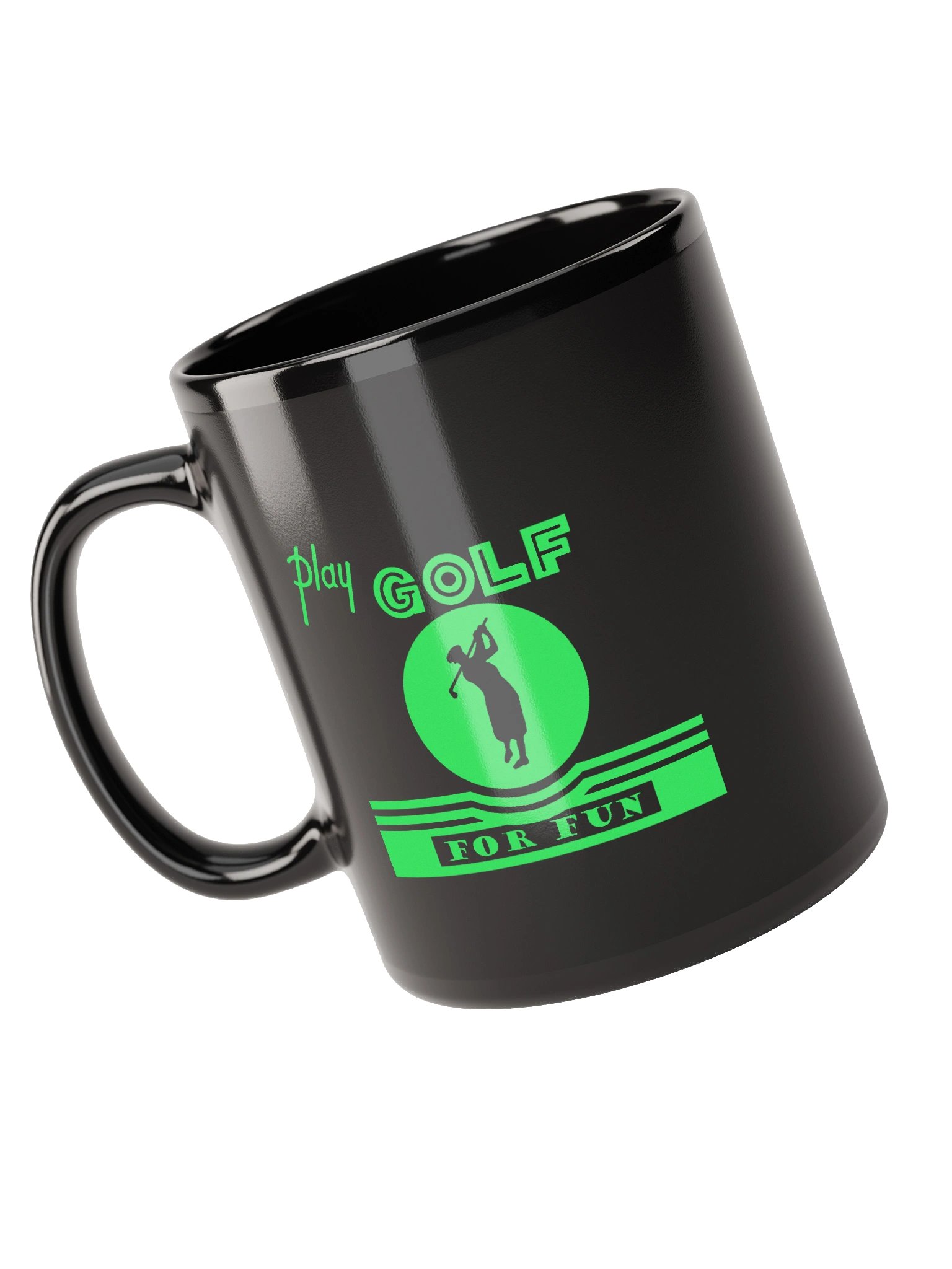 'Golf for Fun' Black Mug product image (4)