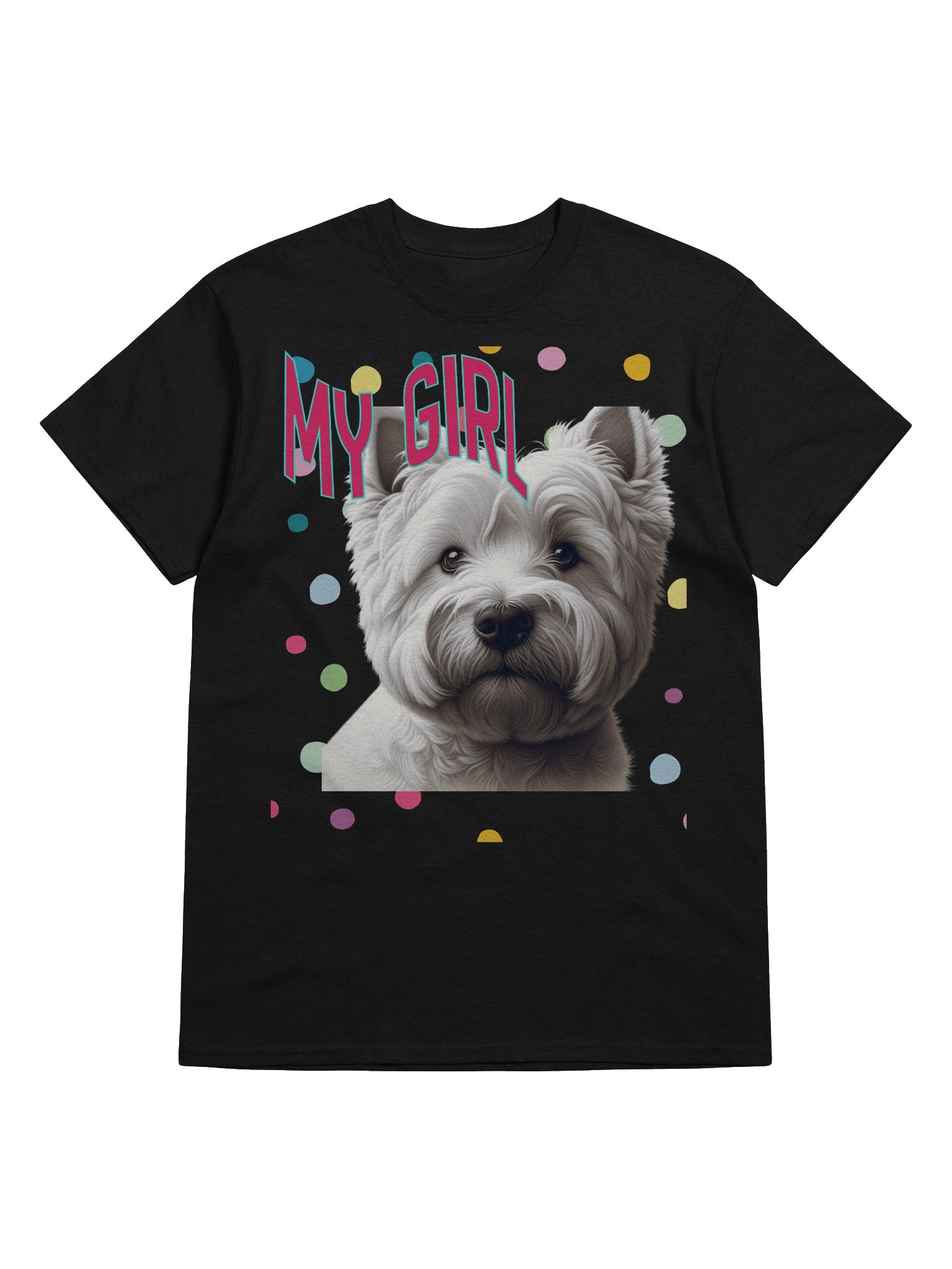 Fluffy Westie Dog 'My Girl' T-Shirt product image (5)