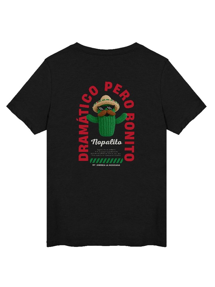 "Nopalito" Dramático pero Bonito V-Neck T-Shirt (Dark Edition) product image (1)