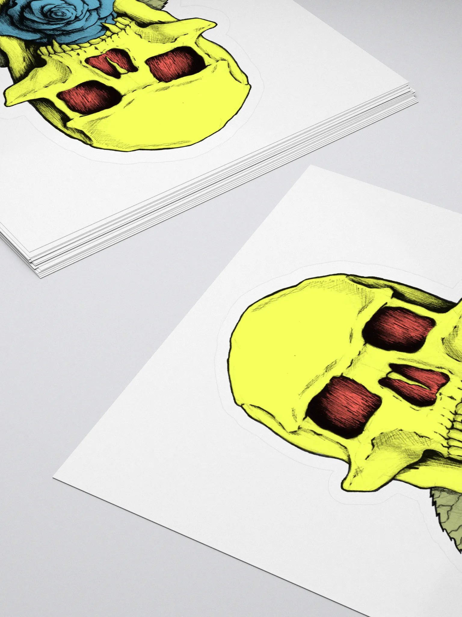 Neon Skull Sticker product image (4)