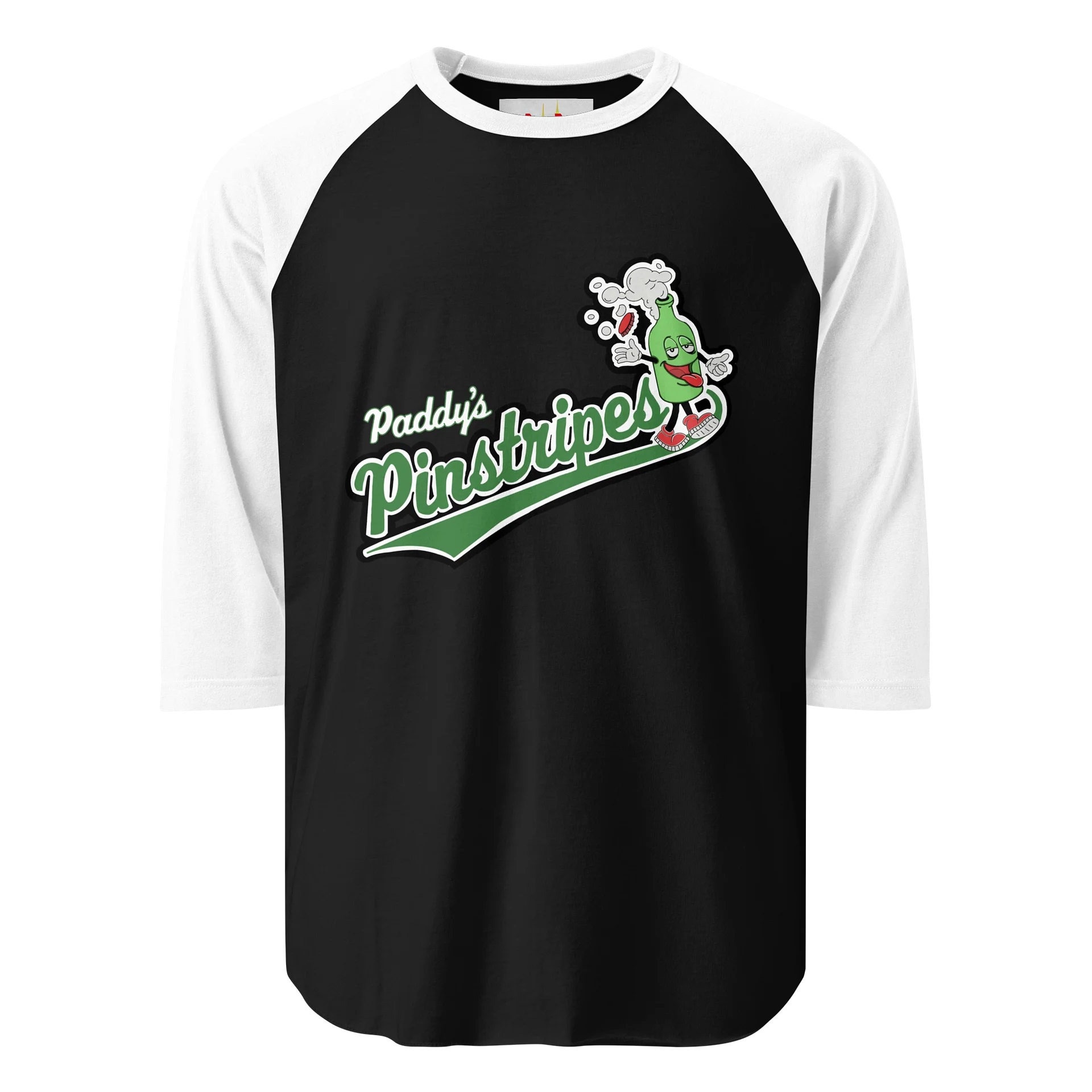 Paddy’s Pinstripes always sunny Raglan Tee product image (1)
