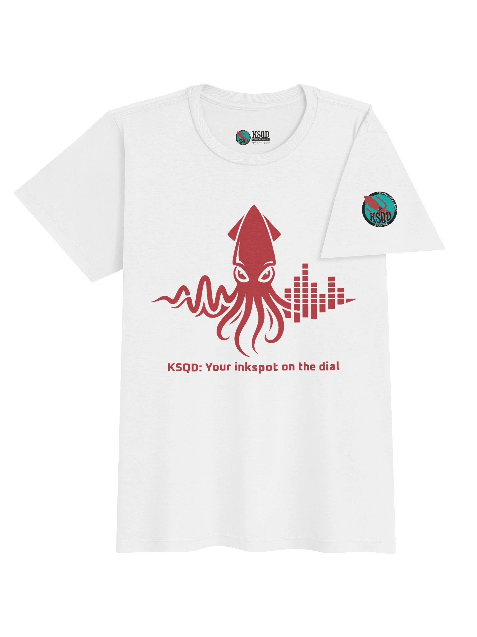 KSQD “Inkspot on the Dial” Women’s Tee (Red Squid) product image (4)