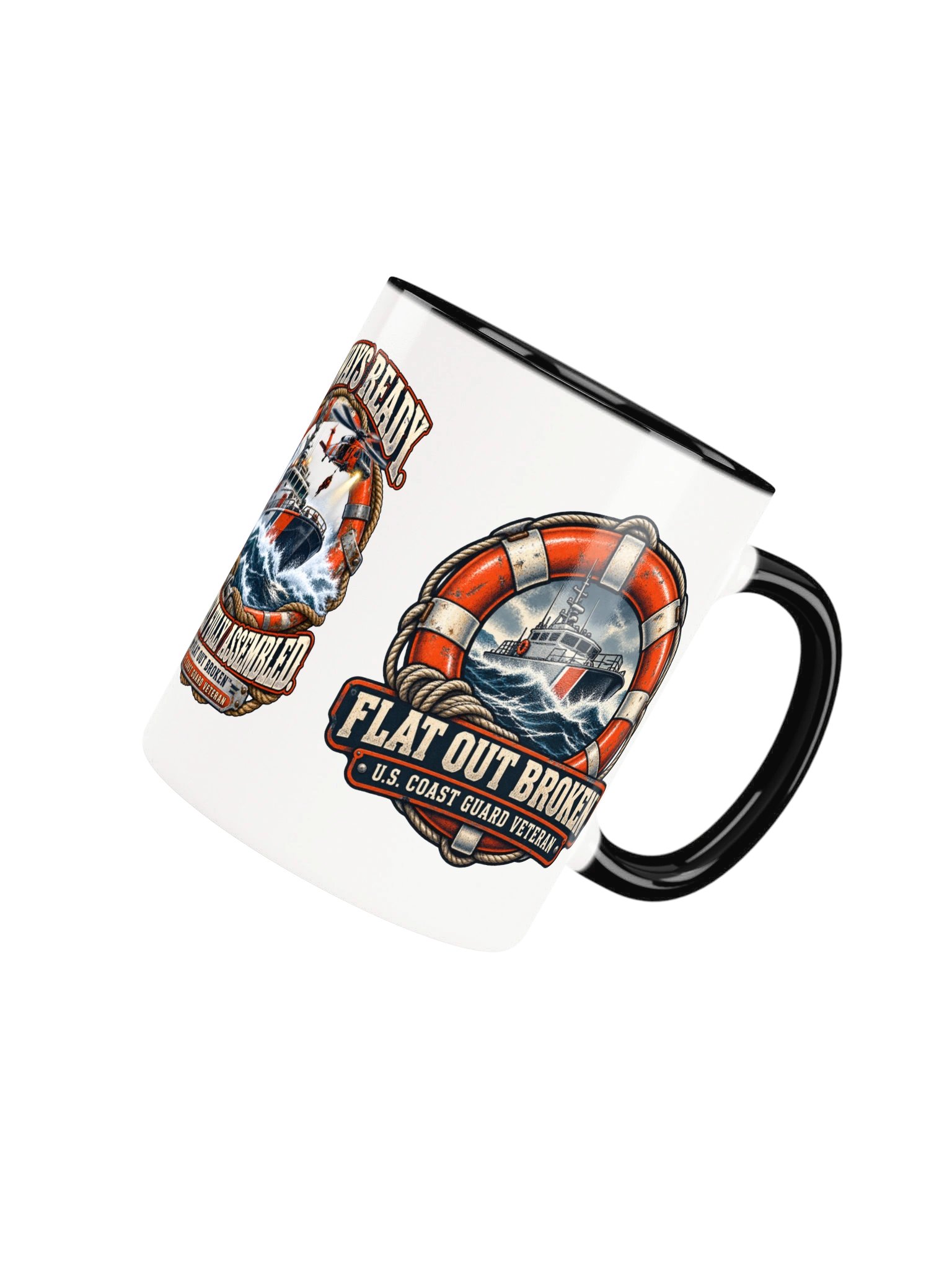 Coast Guard Veteran Coffee Mug — Always Ready, Barely Fully Assembled | Flat Out Broken™ product image (6)
