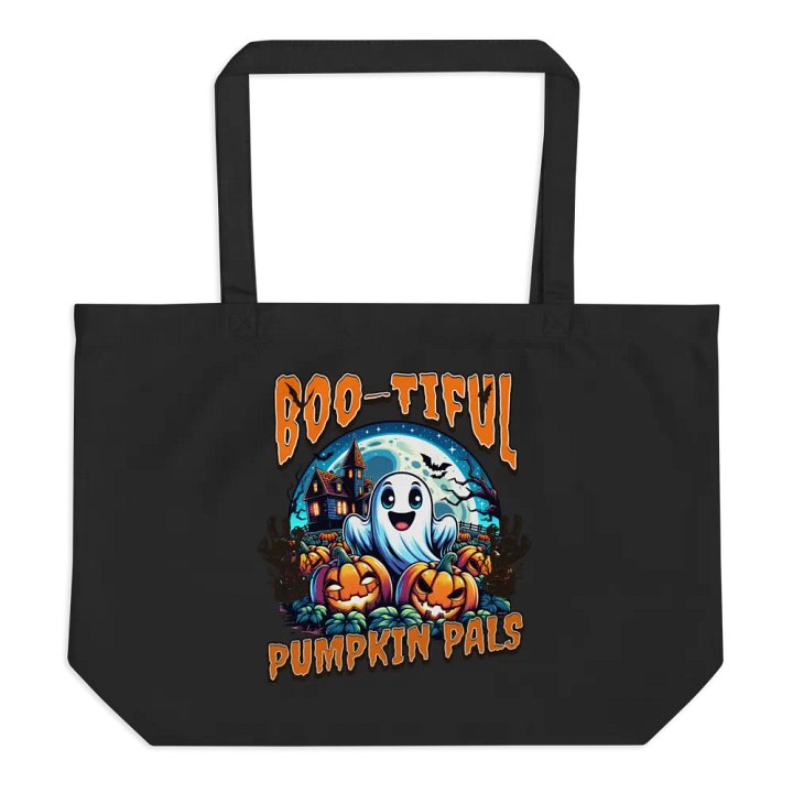 Boo-tiful Pumpkin Pals eco-friendly Organic Tote product image (1)