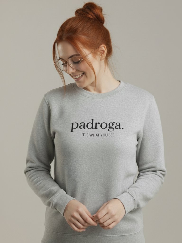 padroga. essentials gray embroidered logo product image (5)