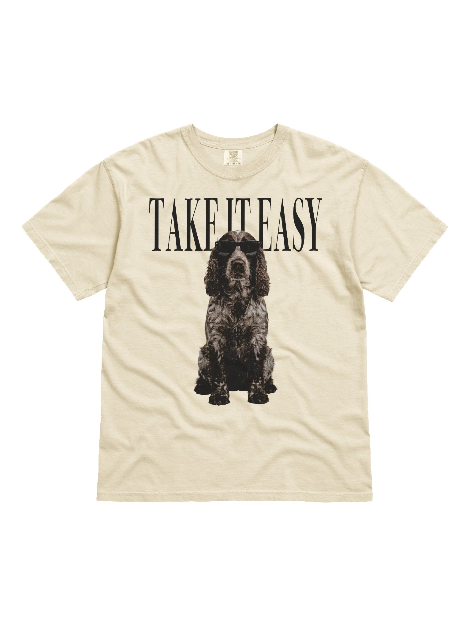 Take It Easy '90s Pop Vintage-Style T-Shirt for Working Cocker Spaniel(Liver Roan) Owners product image (4)