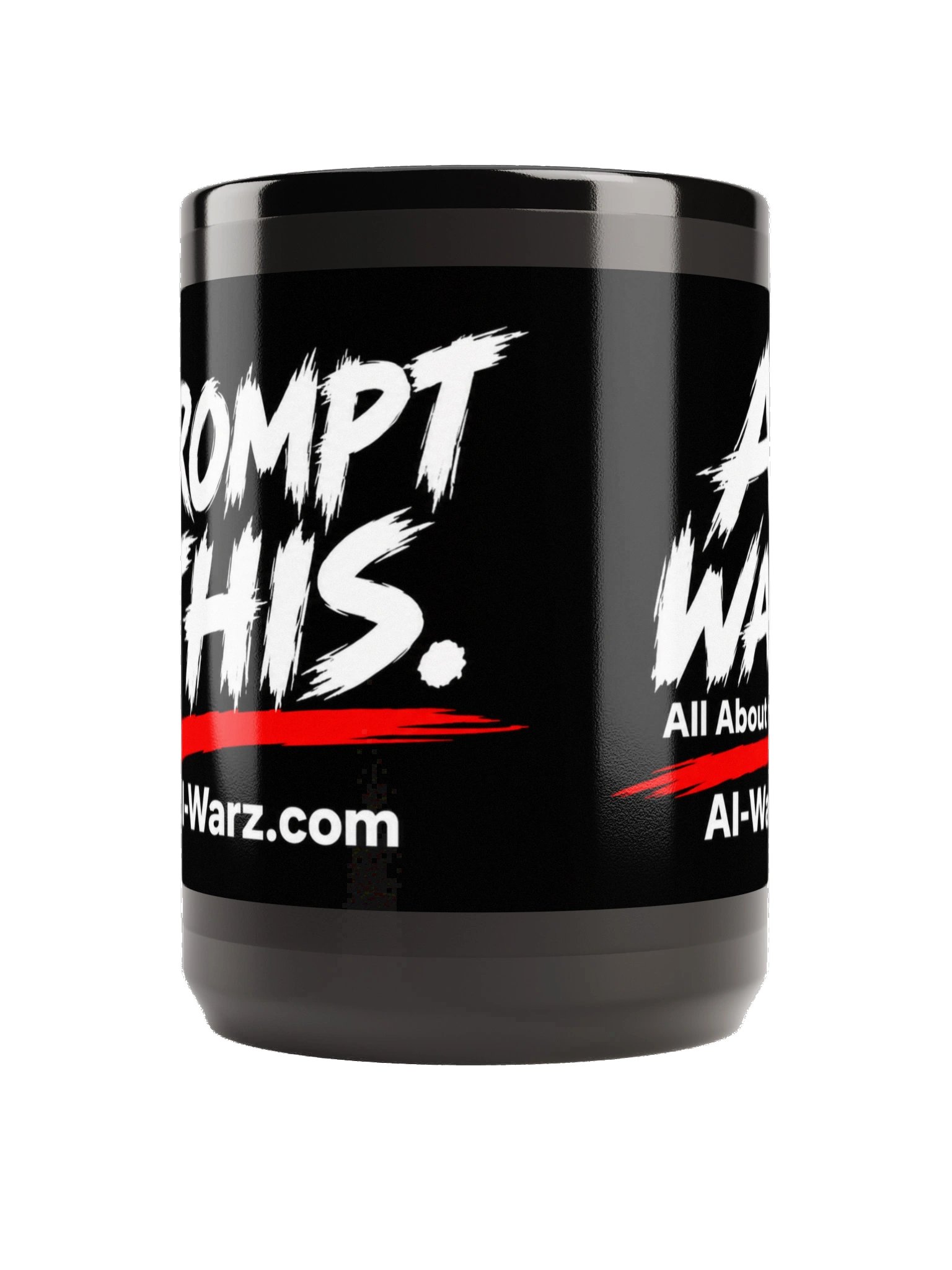 AI WARZ – Prompt This. 15 oz Black Mug product image (2)