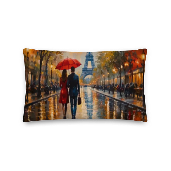 A Symphony in Slate: Rainy Day in Paris Pillows product image (5)