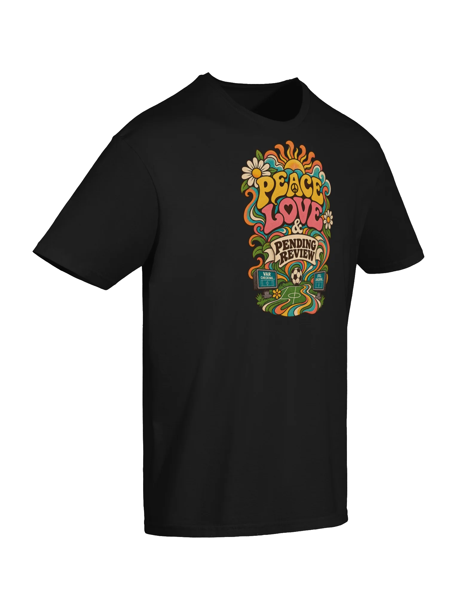 Peace, Love and Pending Review VAR Soccer Tee product image (6)