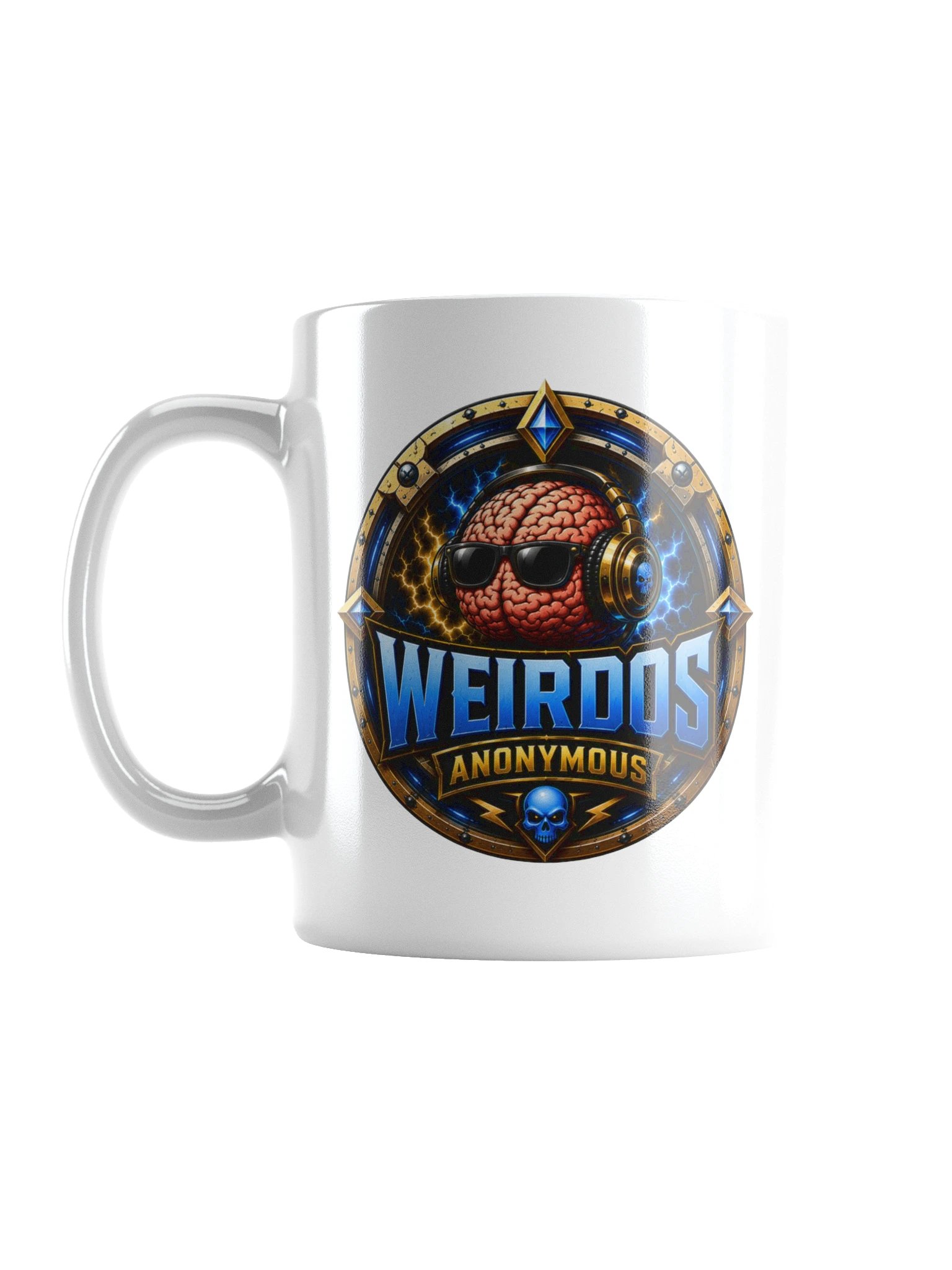 Beard__Oh Weirdos Anonymous White Glossy Mug product image (1)