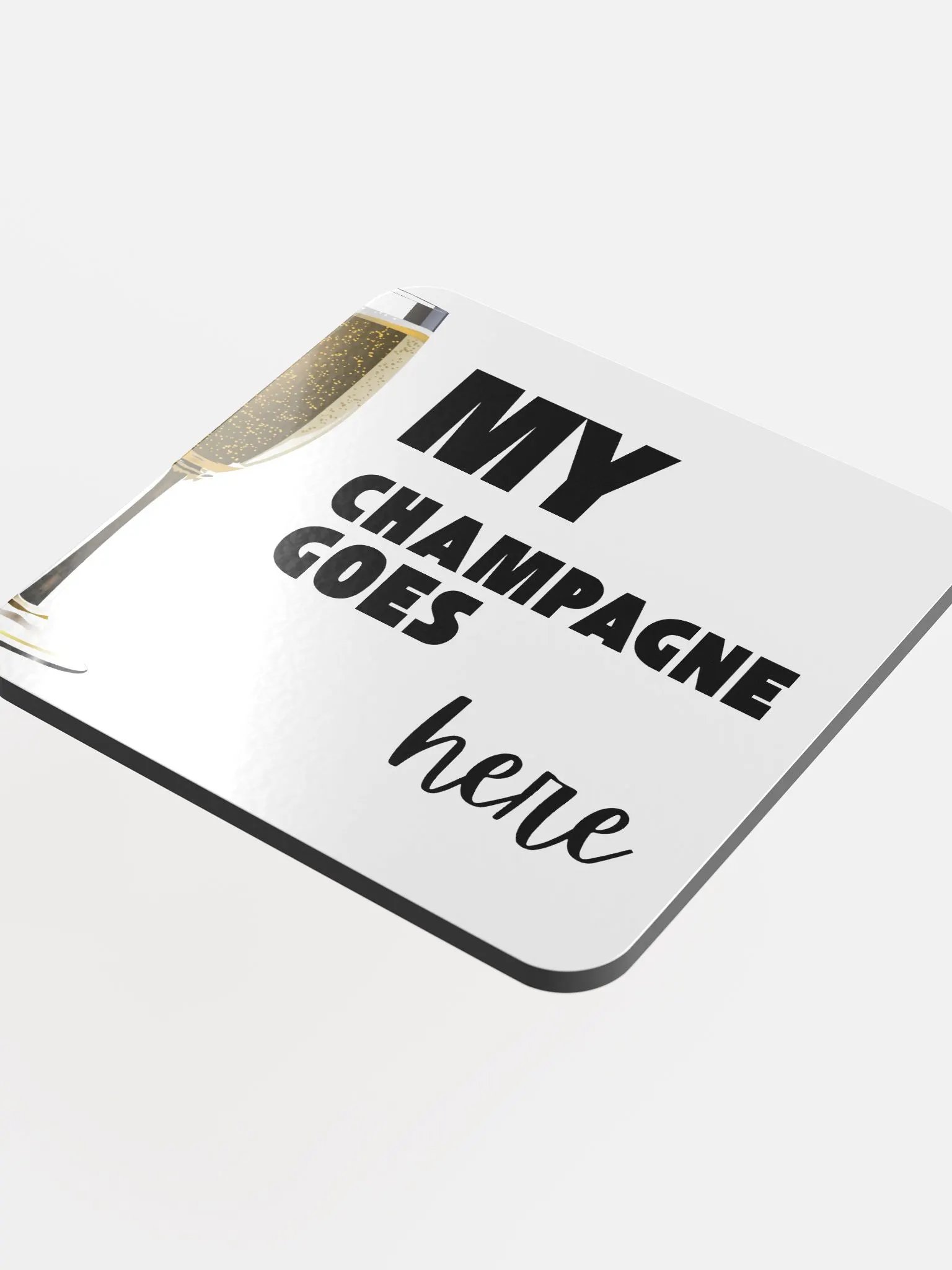 My Champagne Goes Here Cork Coaster Set product image (4)