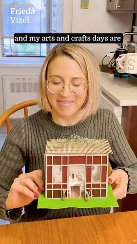 Miniature sukkah build for the holiday Sukkos. Took me hours to build and I nearly gave up a few times.